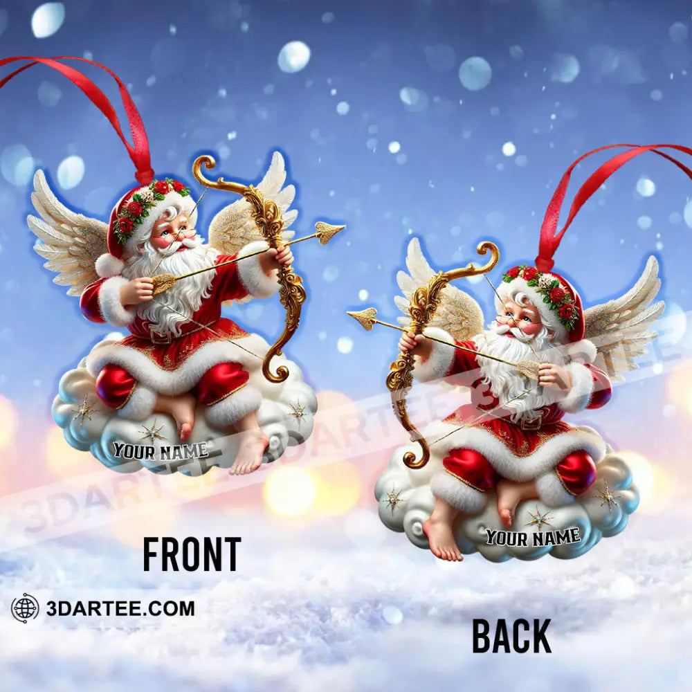 Santa Cupid Christmas Home Decor Christmas Ornament Personalized Ornament Ornament