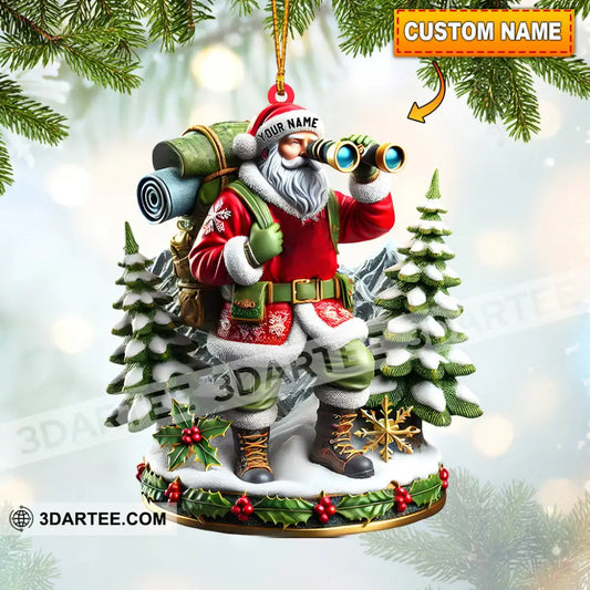 Santa Discovery Home Decor Christmas Ornament Personalized Ornament 3.54’’ / 1 Ornament Ornament