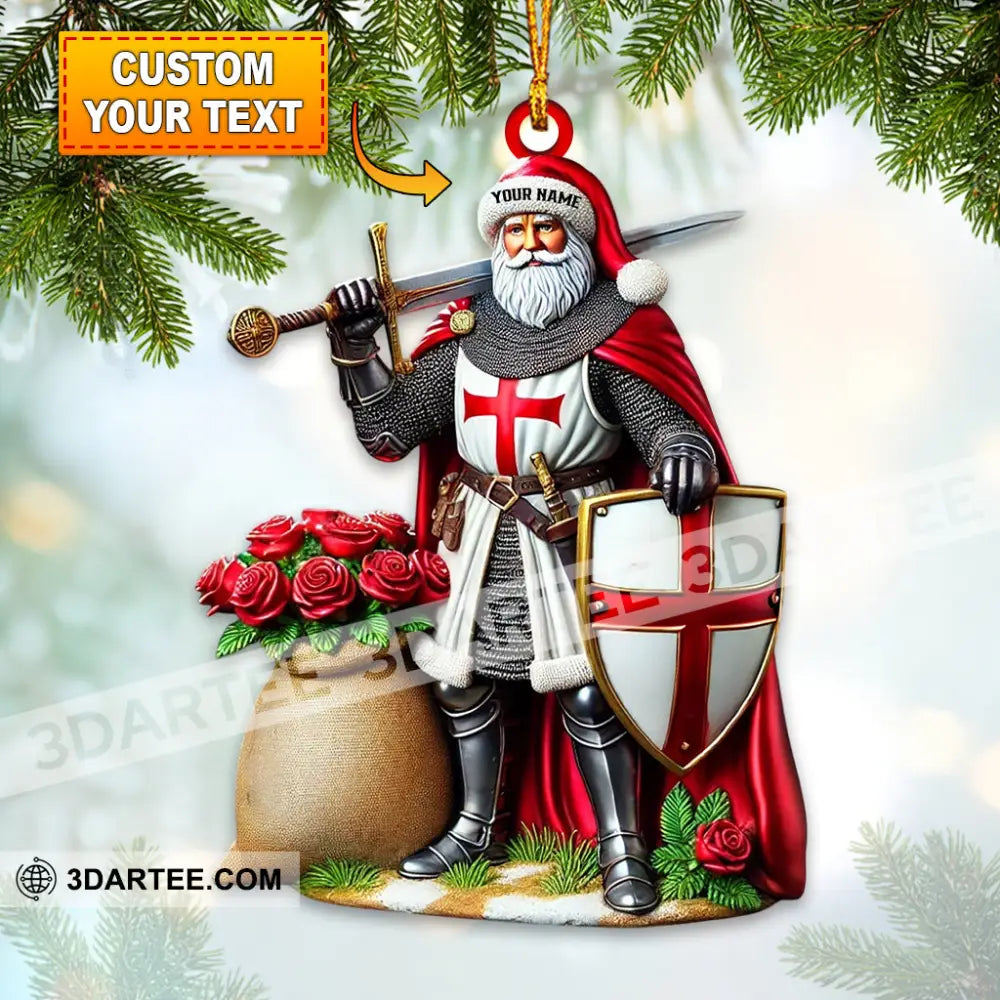 Santa England Christmas Home Decor Christmas Ornament Personalized Ornament 3.54’’ / 1 Ornament Ornament