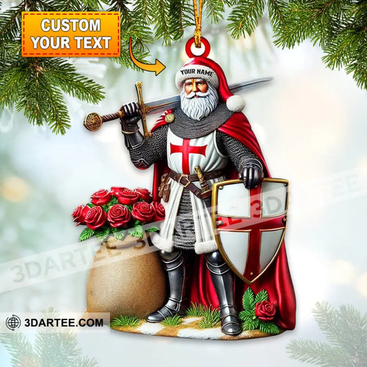 Santa England Christmas Home Decor Christmas Ornament Personalized Ornament 3.54’’ / 1 Ornament Ornament