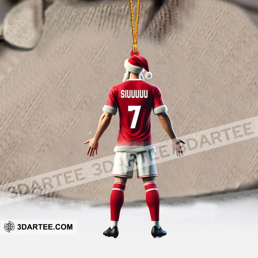 Santa Football Player Keeper Christmas Ornament Personalized Ornament Ornament