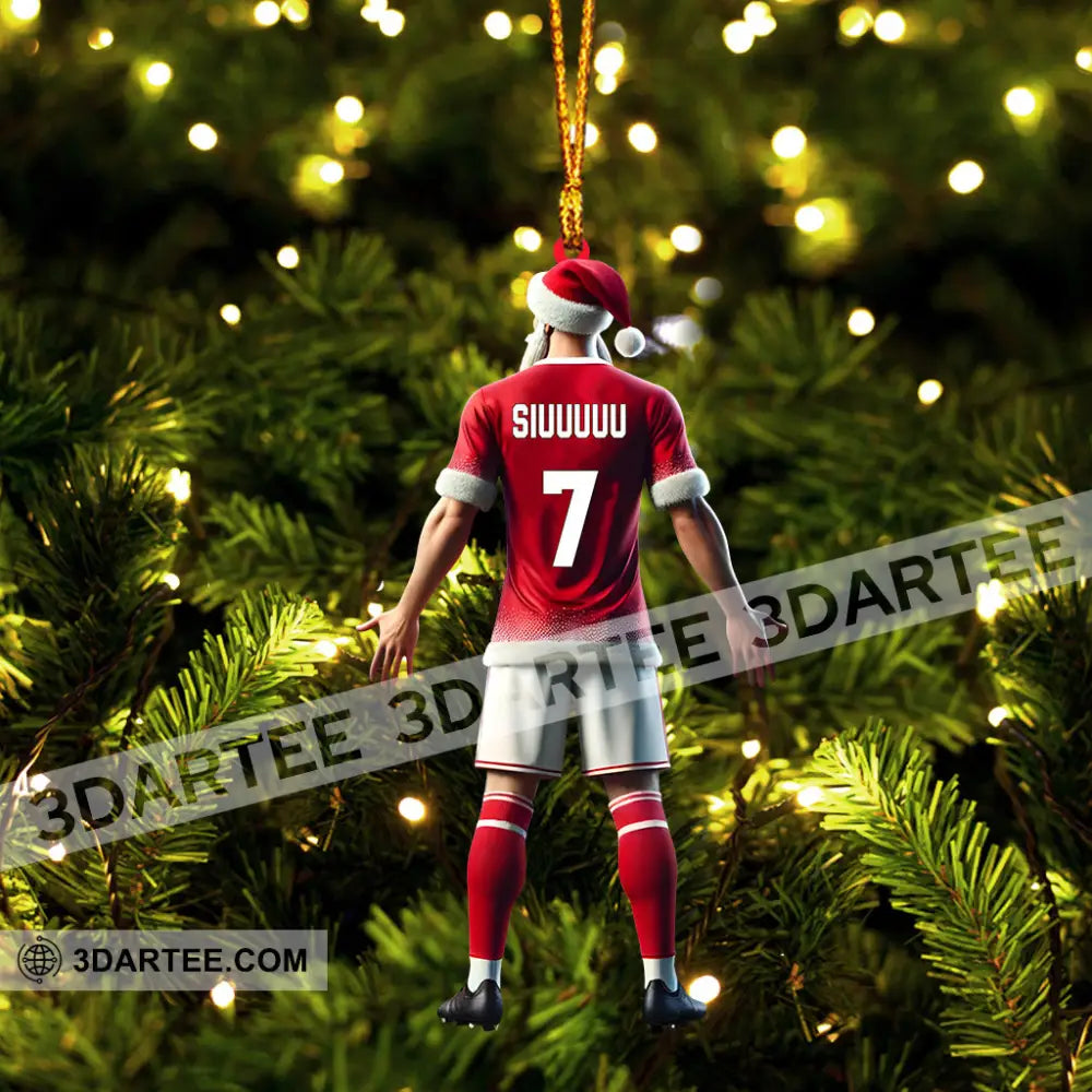 Santa Football Player Keeper Christmas Ornament Personalized Ornament Ornament