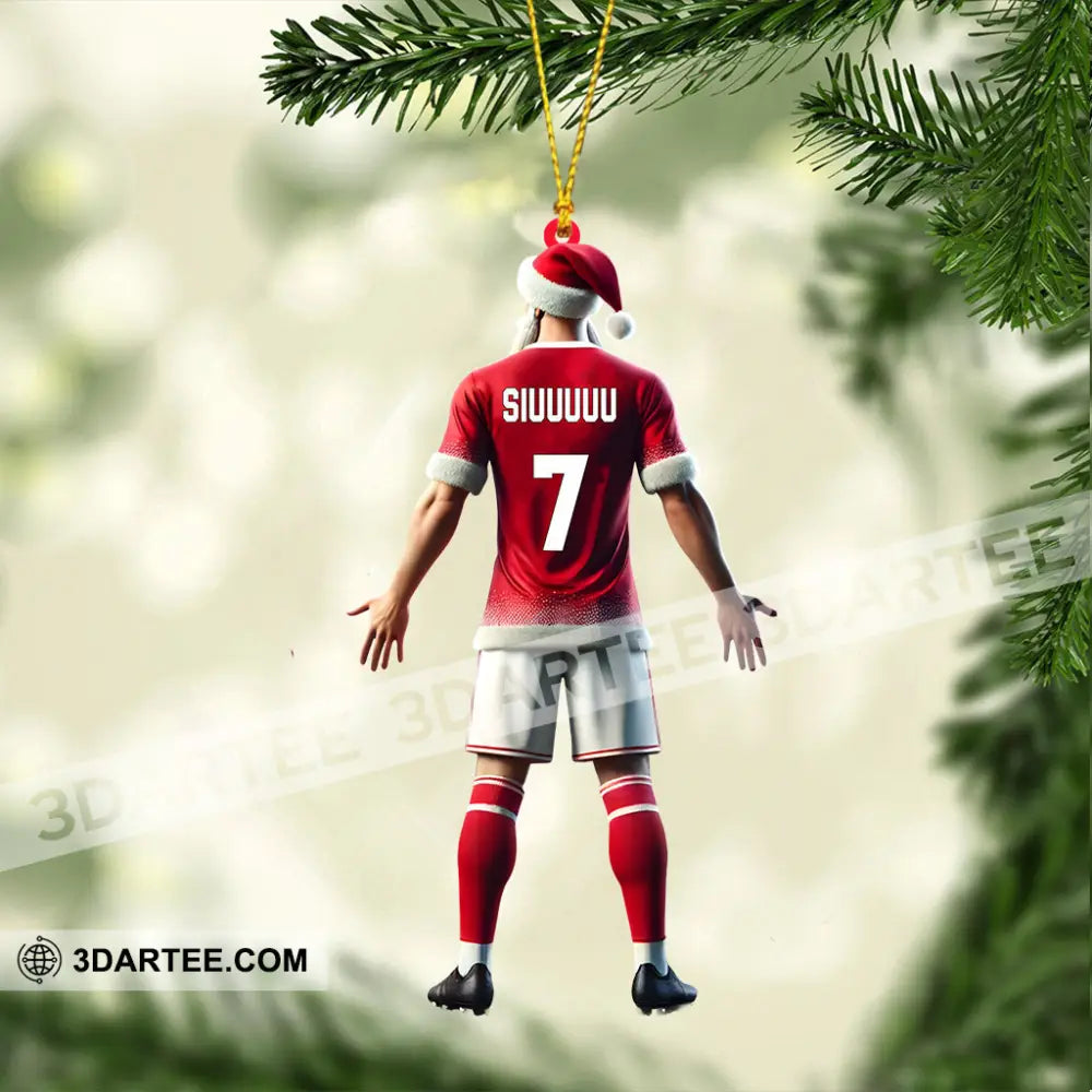 Santa Football Player Keeper Christmas Ornament Personalized Ornament Ornament