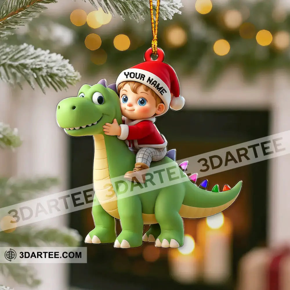 Santa Kid Coming Home Decor Christmas Ornament Personalized Ornament Ornament