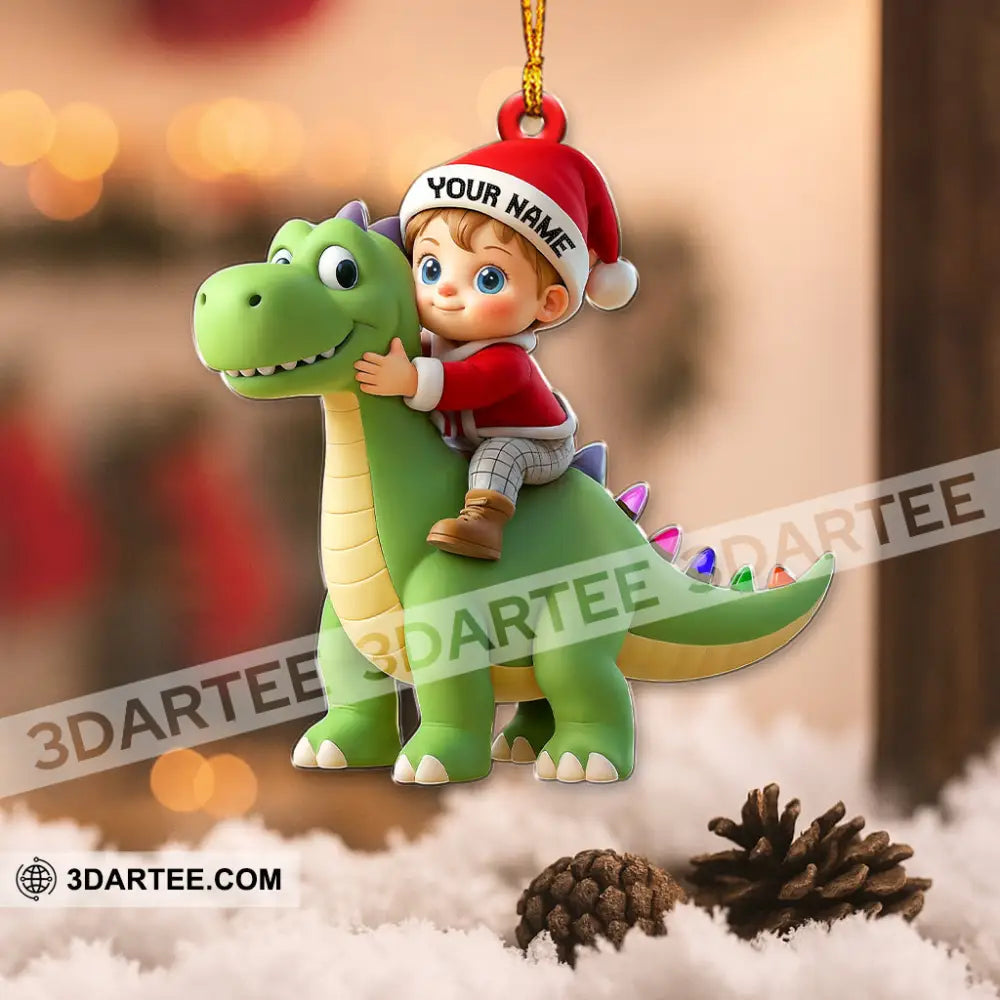 Santa Kid Coming Home Decor Christmas Ornament Personalized Ornament Ornament