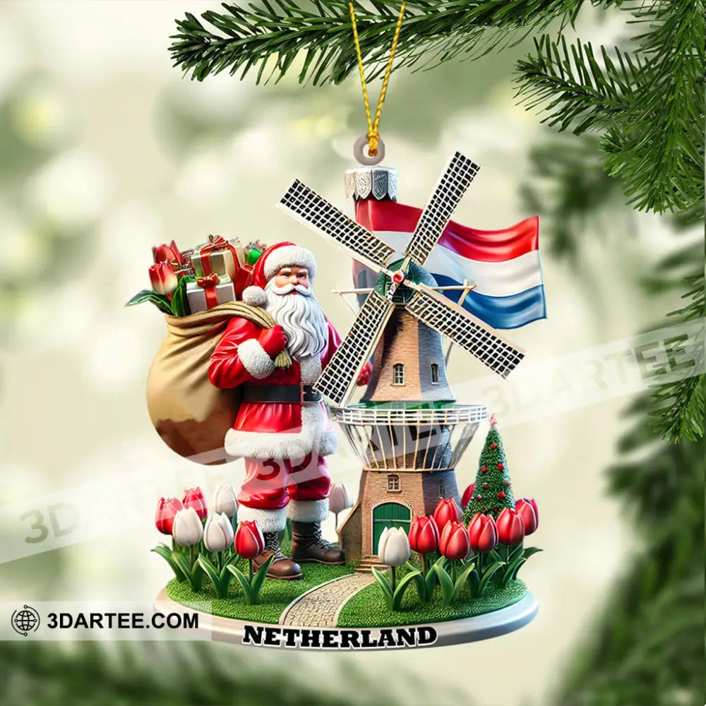 Santa Netherlands Christmas Ornament Personalized Ornament Ornament