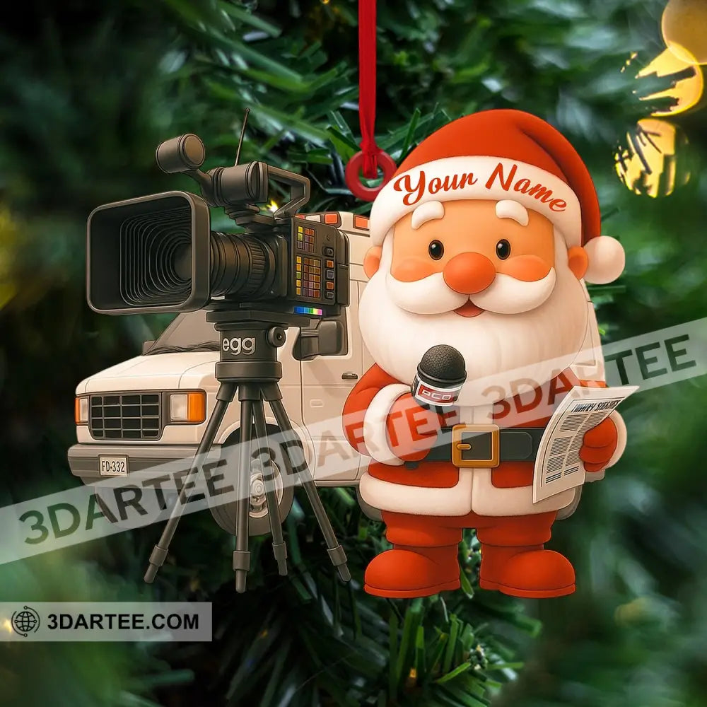 Santa Photographer Home Decor Christmas Ornament Personalized Ornament Ornament
