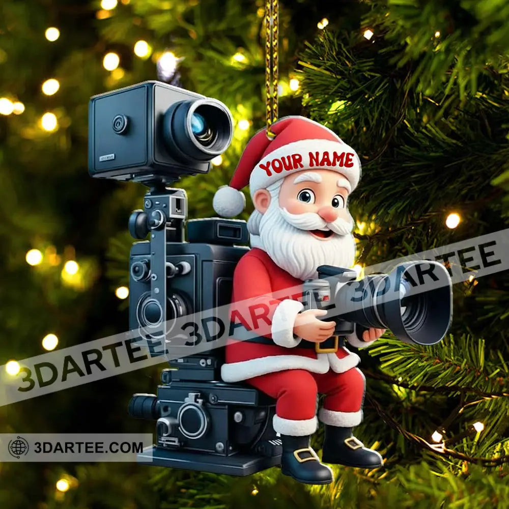 Santa Photography Home Decor Christmas Ornament Personalized Ornament Ornament