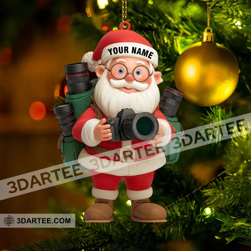 Santa Photography Home Decor Christmas Ornament Personalized Ornament Ornament