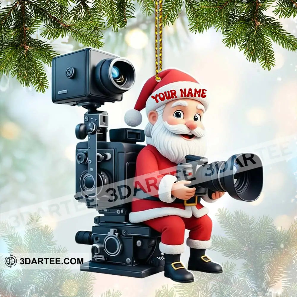 Santa Photography Home Decor Christmas Ornament Personalized Ornament Ornament