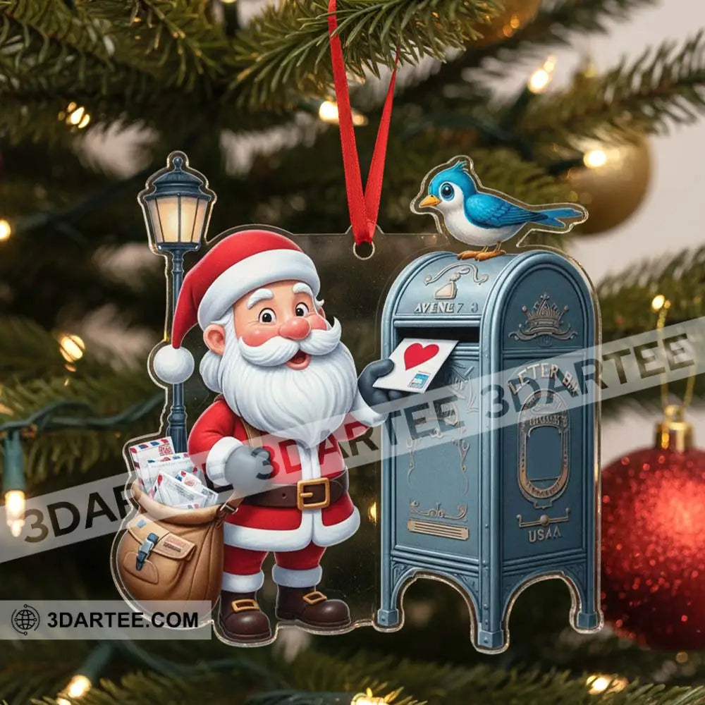 Santa Postman Christmas Home Decor Christmas Ornament Personalized Ornament Ornament