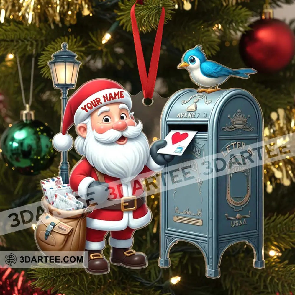 Santa Postman Christmas Home Decor Christmas Ornament Personalized Ornament Ornament