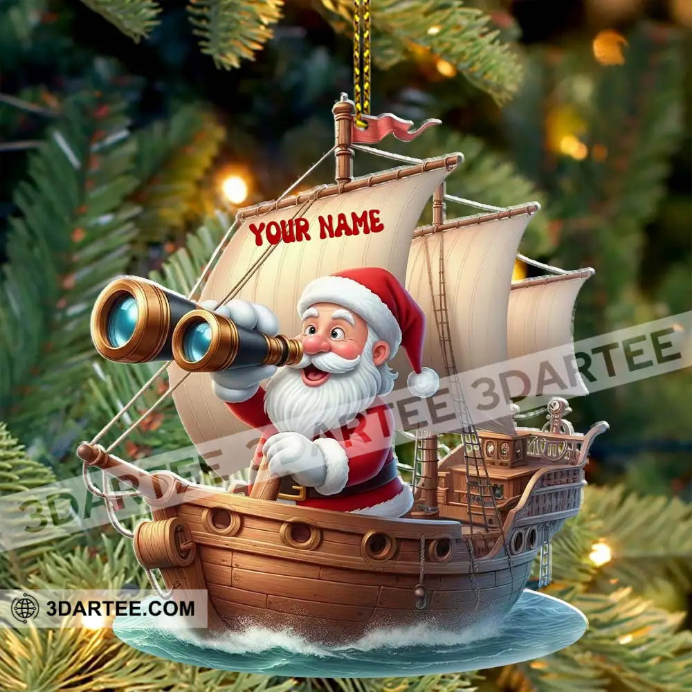 Santa Treasure Hunt Home Decor Christmas Ornament Personalized Ornament Ornament