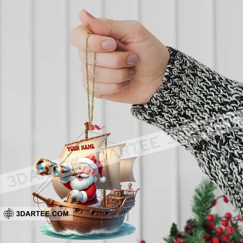 Santa Treasure Hunt Home Decor Christmas Ornament Personalized Ornament Ornament