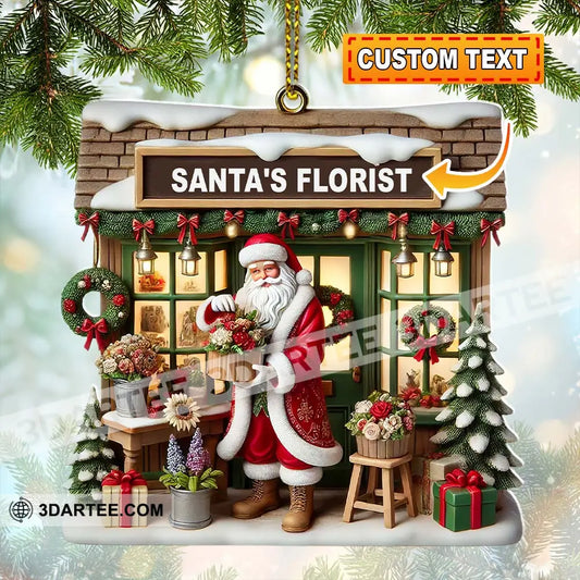 Santa’s Florist Christmas Ornament Personalized Ornament 3.54’’ / 1 Ornament Ornament