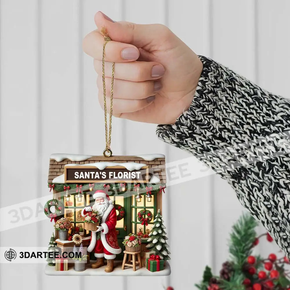 Santa’s Florist Christmas Ornament Personalized Ornament Ornament