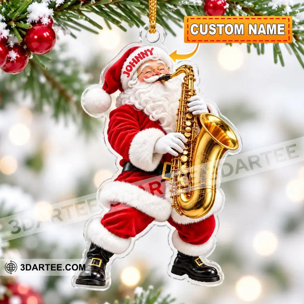 Saxophone Home Decor Christmas Ornament Personalized Ornament - 3.54’’ / 1 Ornament - Ornament