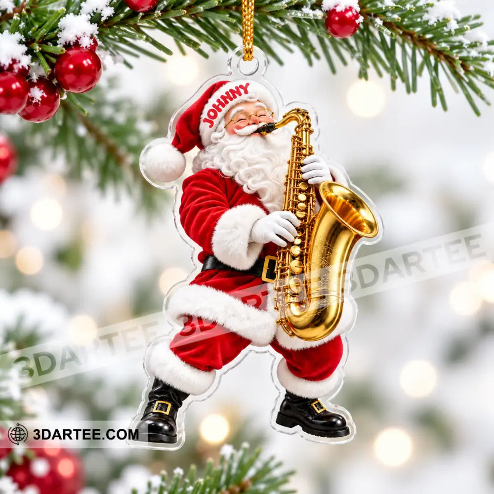 Saxophone Home Decor Christmas Ornament Personalized Ornament - Ornament