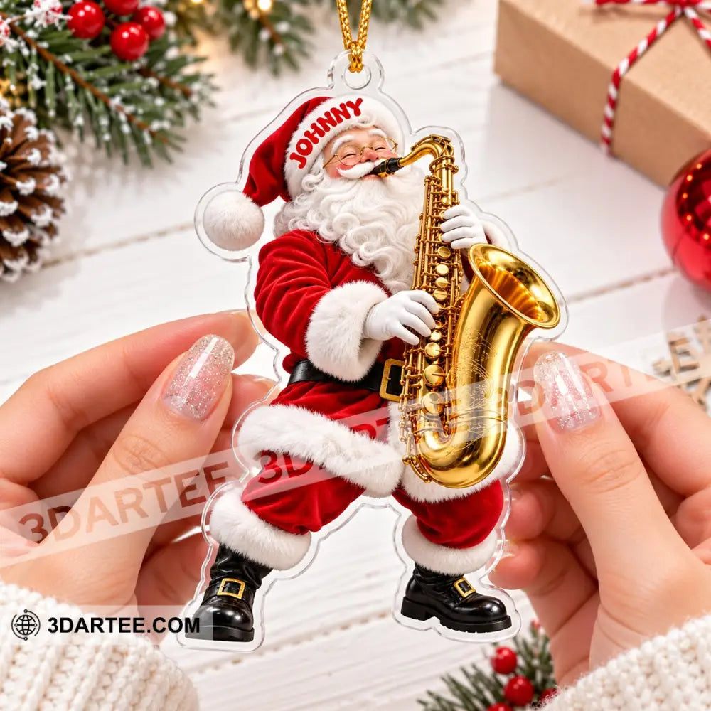 Saxophone Home Decor Christmas Ornament Personalized Ornament - Ornament