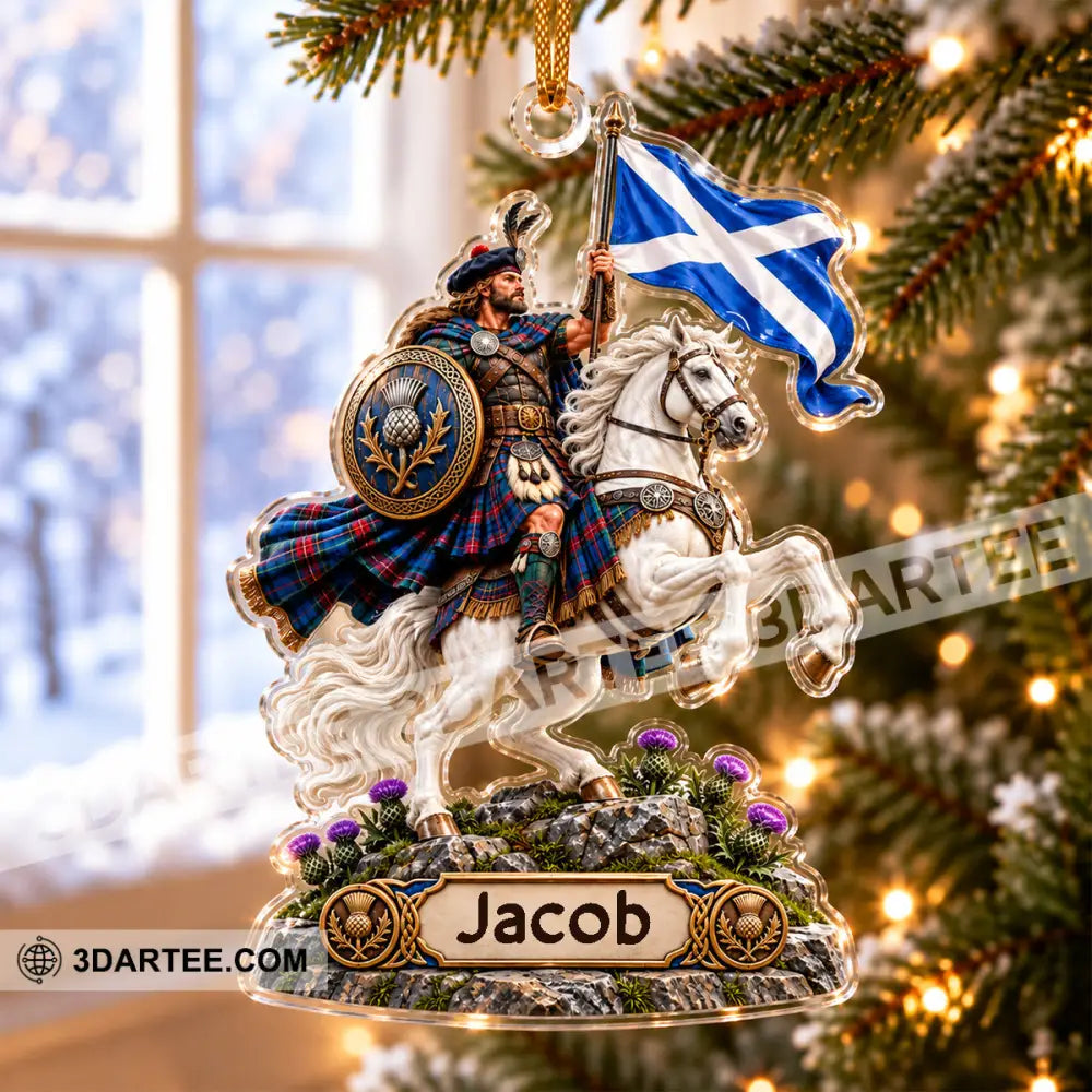Scotland Home Decor Christmas Ornament Personalized Ornament - Ornament