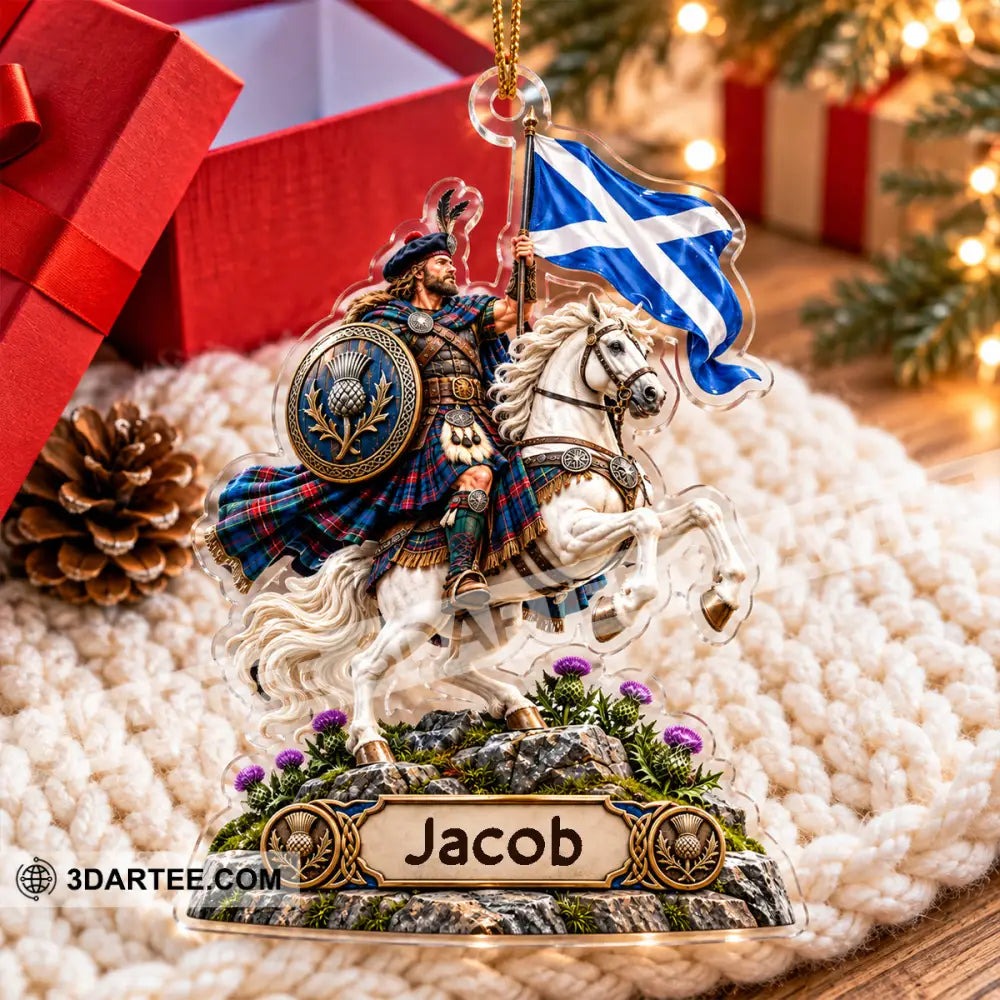 Scotland Home Decor Christmas Ornament Personalized Ornament - Ornament