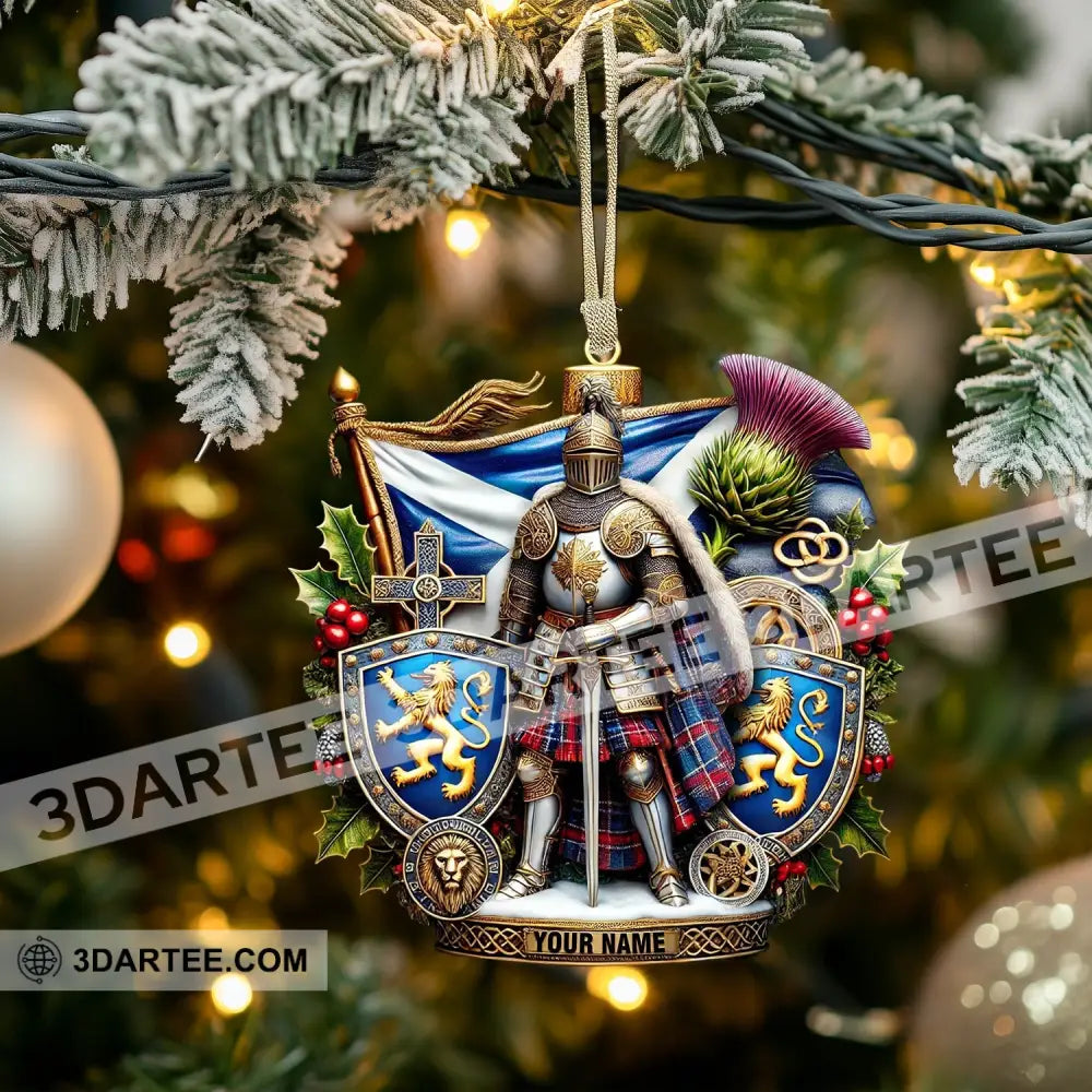 Scotland Lover Christmas Ornament Personalized Ornament 3.54’’ / 1 Ornament Ornament