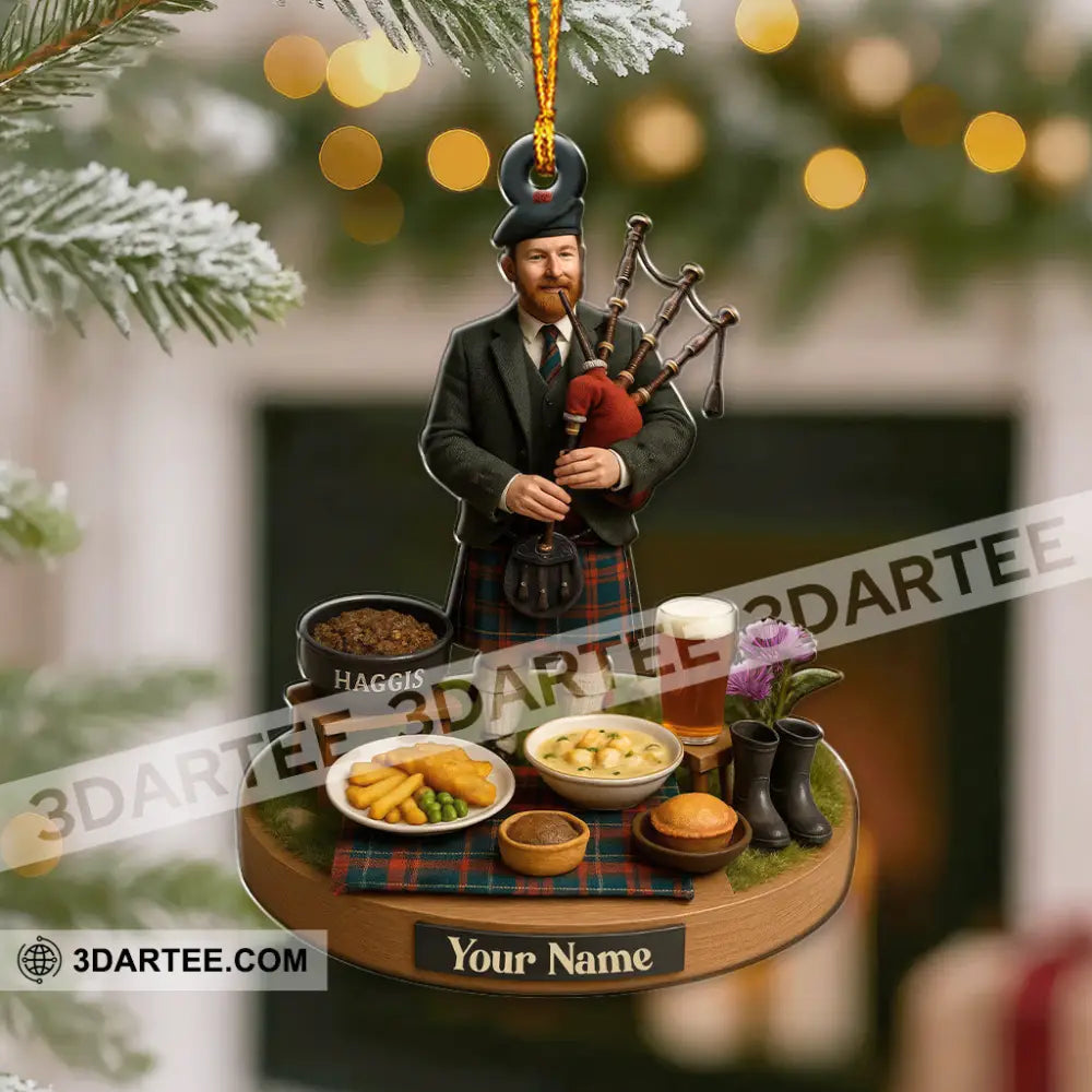 Scotland Party Home Decor Christmas Ornament Personalized Ornament Ornament