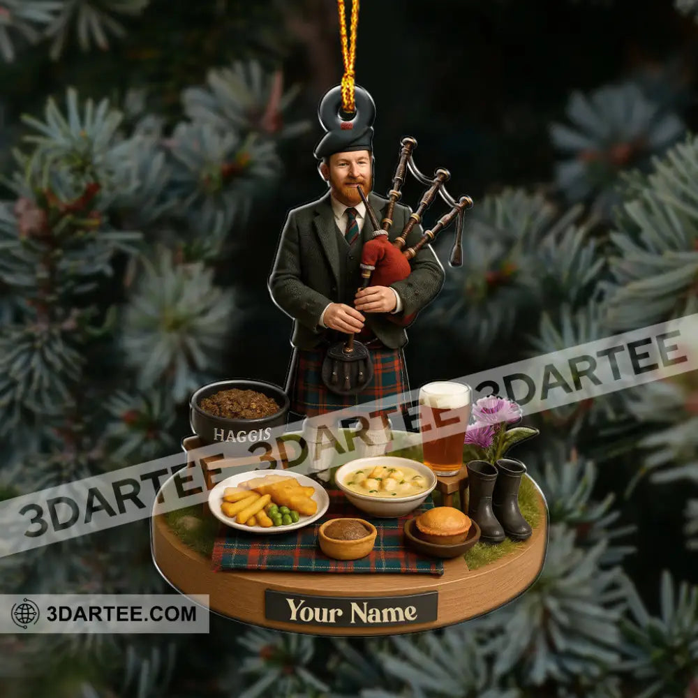 Scotland Party Home Decor Christmas Ornament Personalized Ornament Ornament