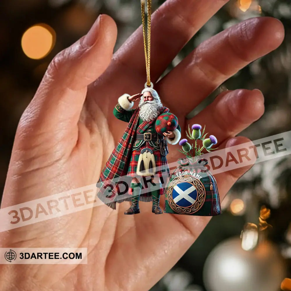 Scottish Cartoon Christmas Home Decor Christmas Ornament Personalized Ornament Ornament