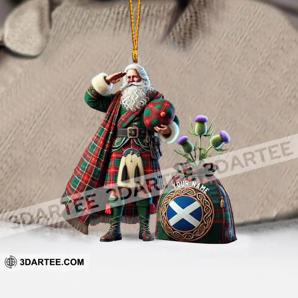 Scottish Cartoon Christmas Home Decor Christmas Ornament Personalized Ornament Ornament