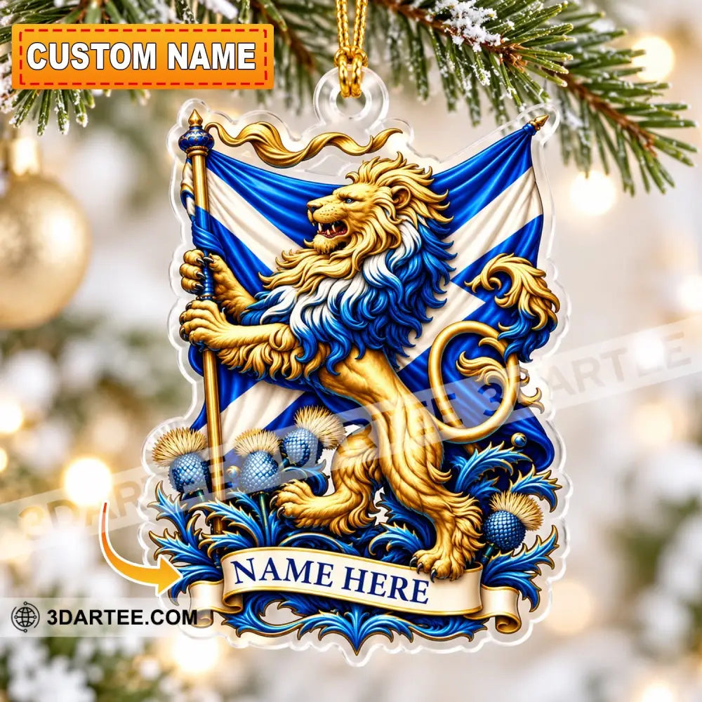 Scottish Home Decor Christmas Ornament Personalized Ornament - 3.54’’ / 1 Ornament - Ornament
