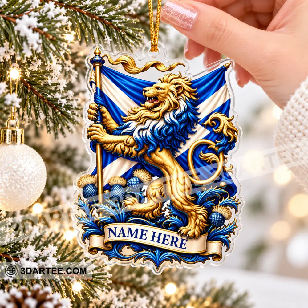 Scottish Home Decor Christmas Ornament Personalized Ornament - Ornament