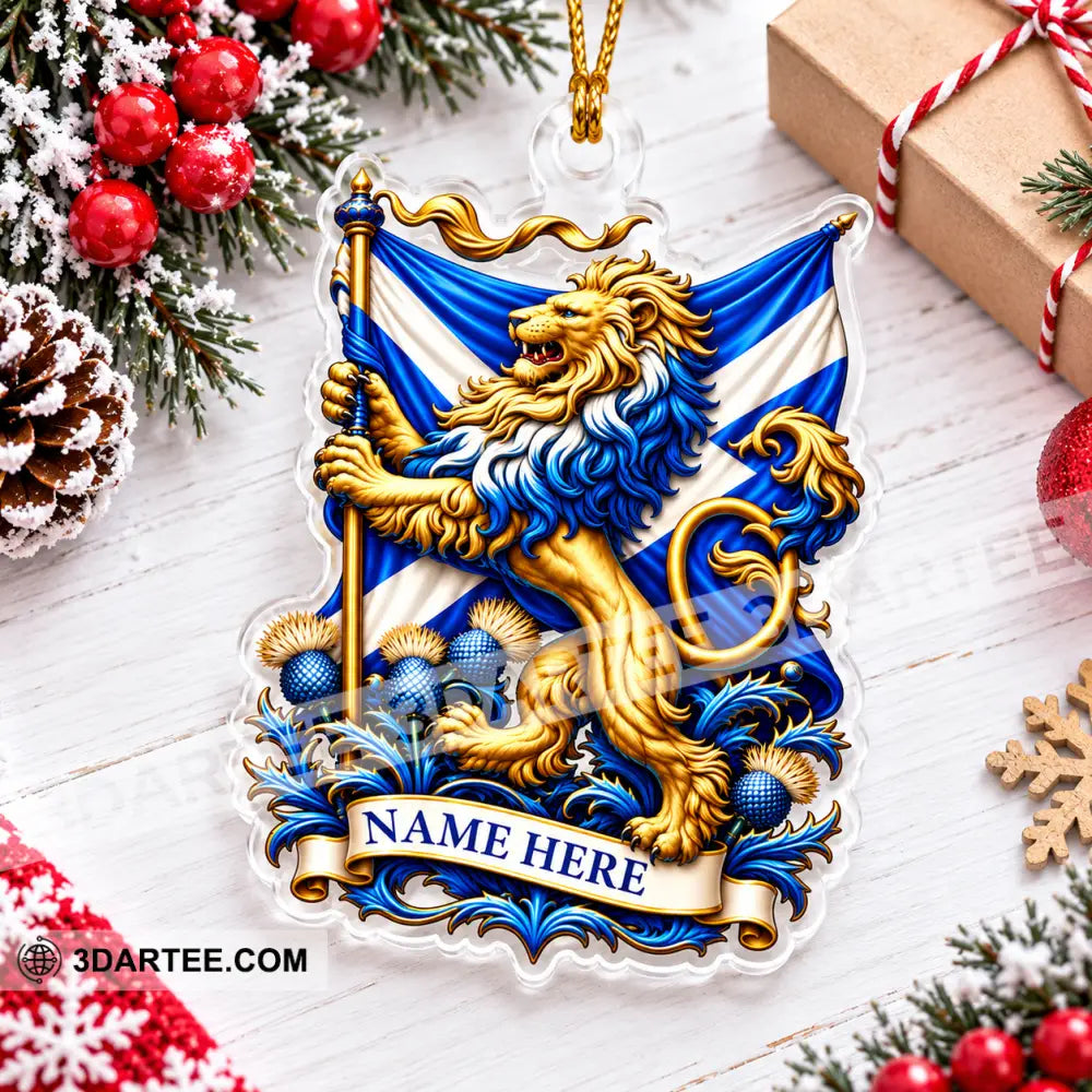 Scottish Home Decor Christmas Ornament Personalized Ornament - Ornament