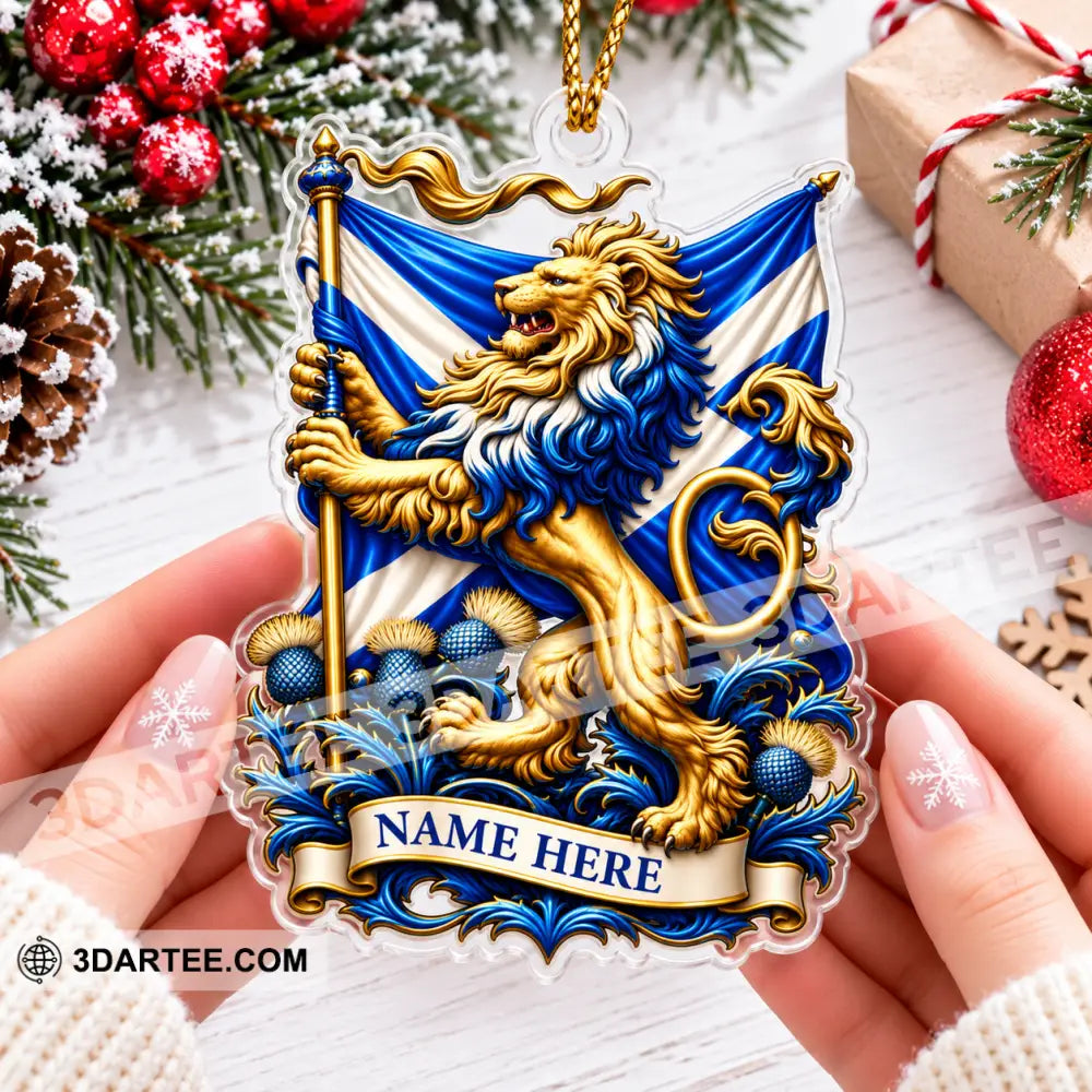 Scottish Home Decor Christmas Ornament Personalized Ornament - Ornament