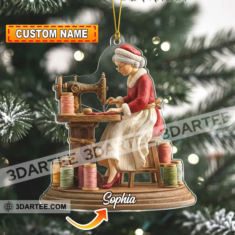 Sewing Christmas Home Decor Christmas Ornament Personalized Ornament 3.54’’ / 1 Ornament Ornament