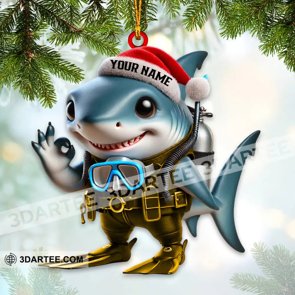 Shark King Home Decor Christmas Ornament Personalized Ornament Ornament