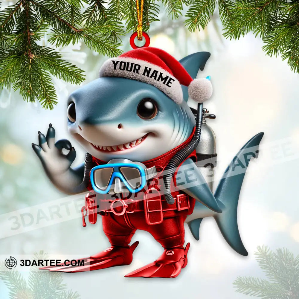 Shark King Home Decor Christmas Ornament Personalized Ornament Ornament