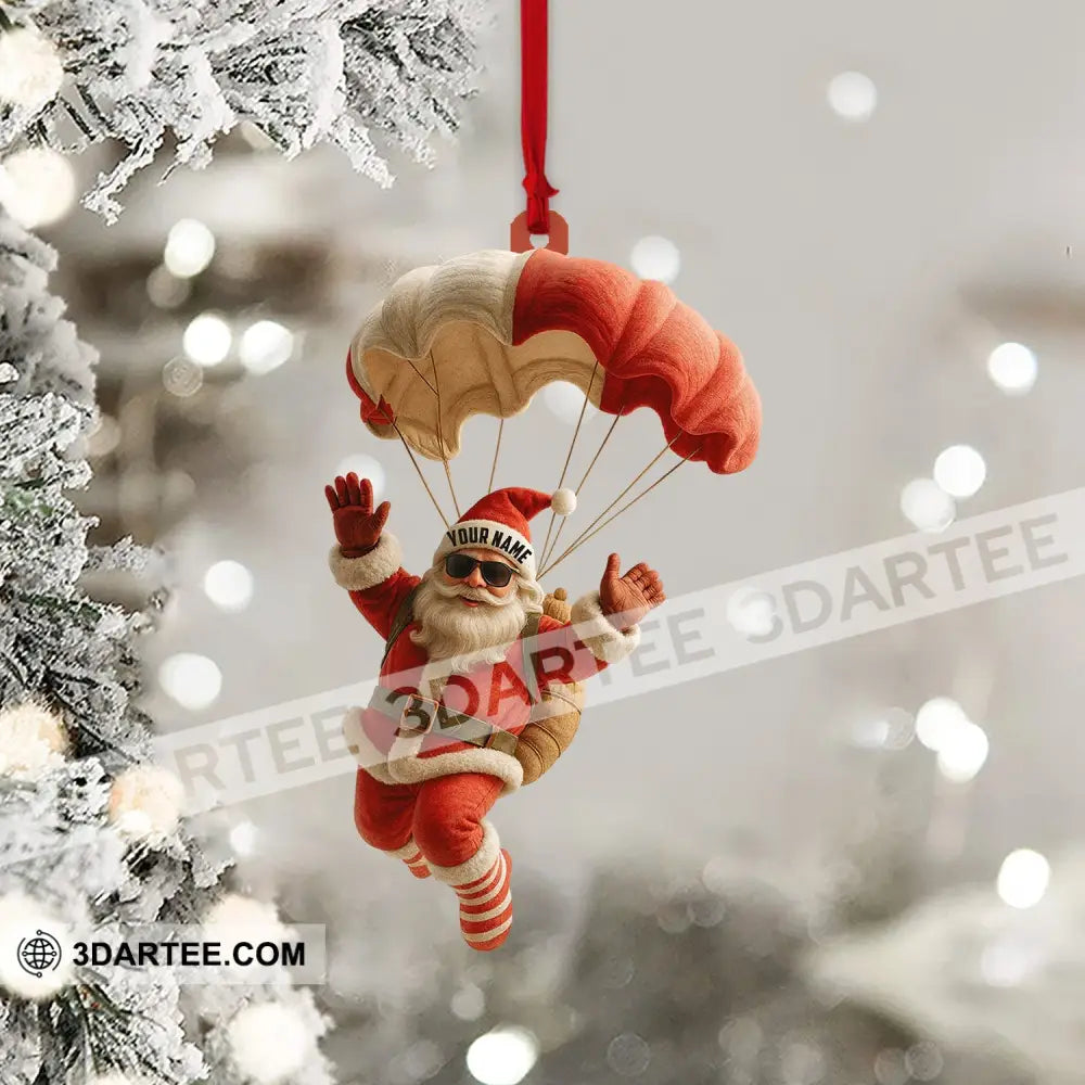 Skydiving Home Decor Christmas Ornament Personalized Ornament Ornament