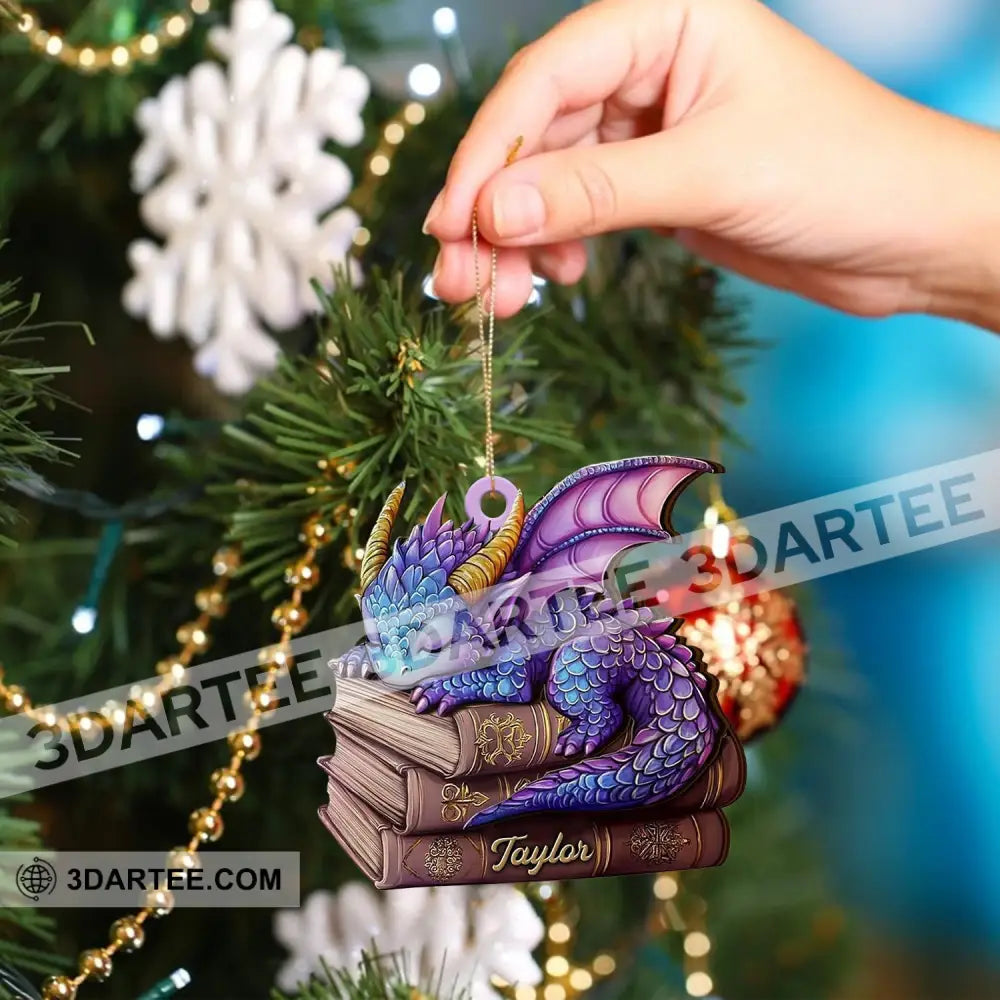Sleeping Little Dragon Christmas Ornament Personalized Ornament Ornament