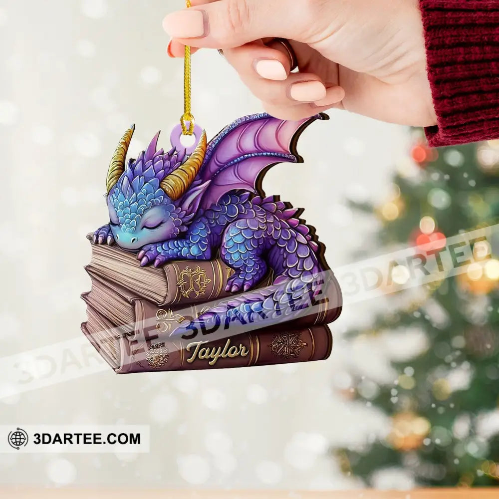 Sleeping Little Dragon Christmas Ornament Personalized Ornament Ornament