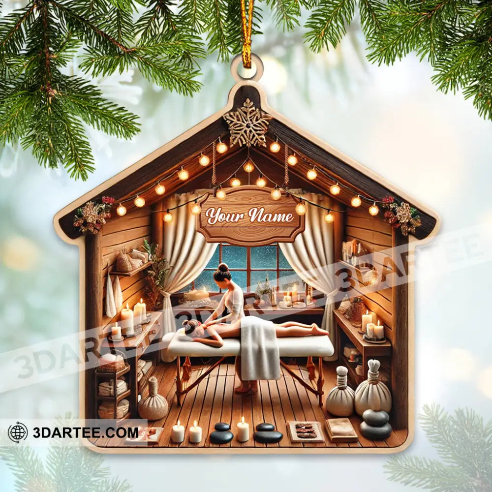 Spa Christmas Ornament Personalized Ornament Ornament
