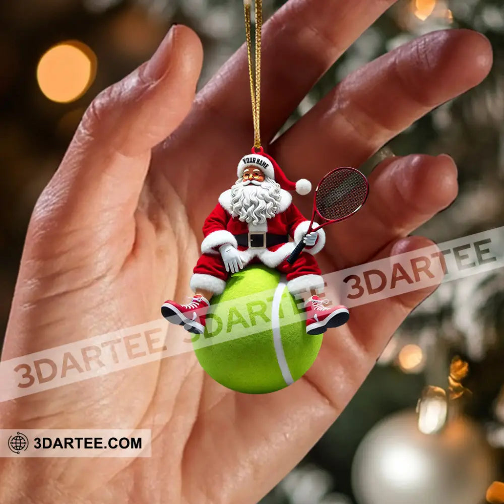 Sport Lover Santa Home Decor Christmas Ornament Personalized Ornament Ornament