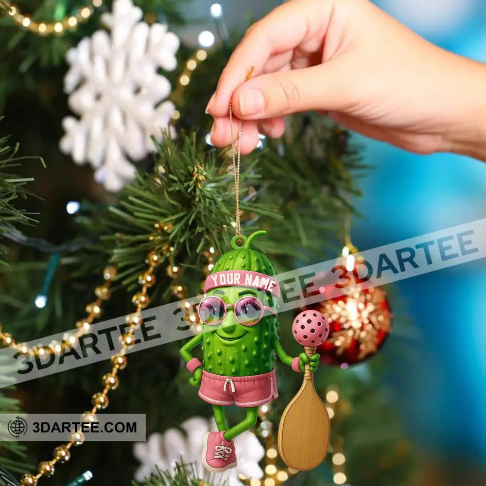 Sporty Cucumber Christmas Home Decor Christmas Ornament Personalized Ornament Ornament