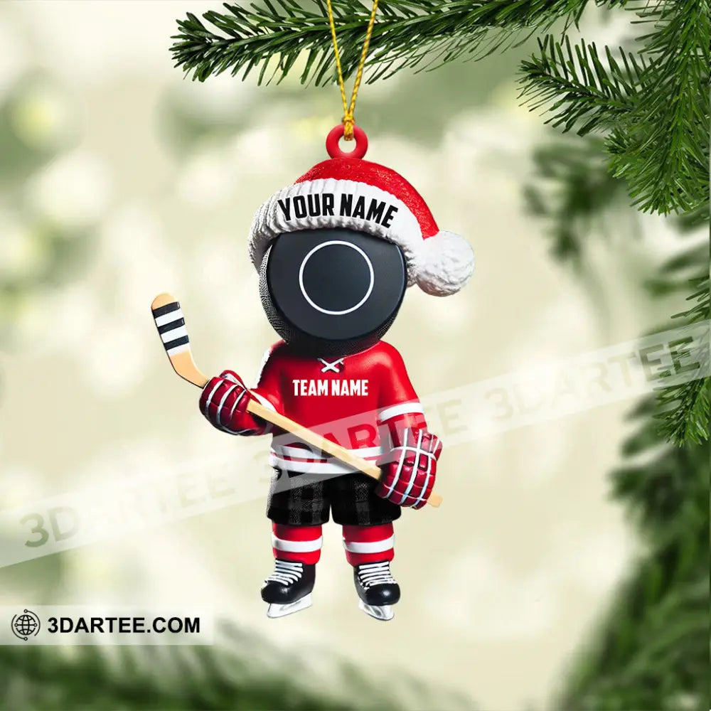 Squid Game Hockey Christmas Ornament Personalized Ornament Ornament