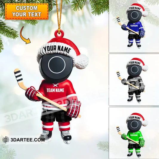 Squid Game Hockey Christmas Ornament Personalized Ornament 3.54’’ / 1 Ornament Ornament