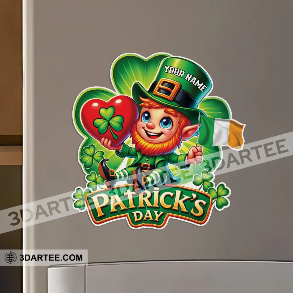 St.patrick’s Day Fridge Magnet - Personalized 3.54’’ / 1 Piece