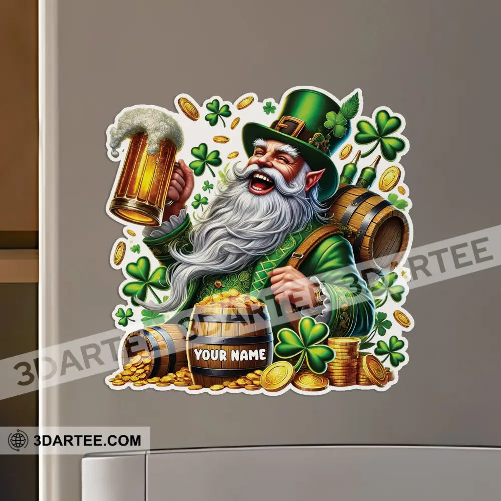 St Patrick’s Day Fridge Magnet - Personalized 3.54’’ / 1 Piece