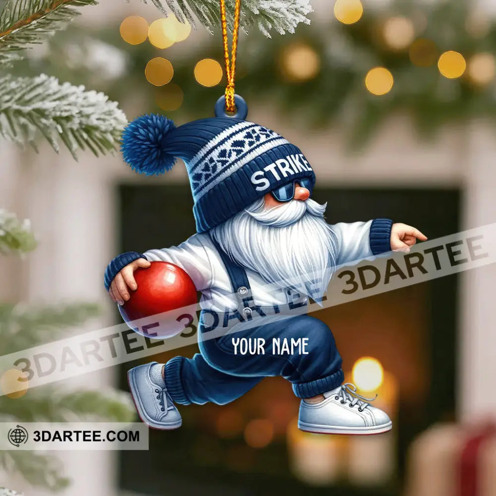 Strike Bowling Home Decor Christmas Ornament Personalized Ornament Ornament