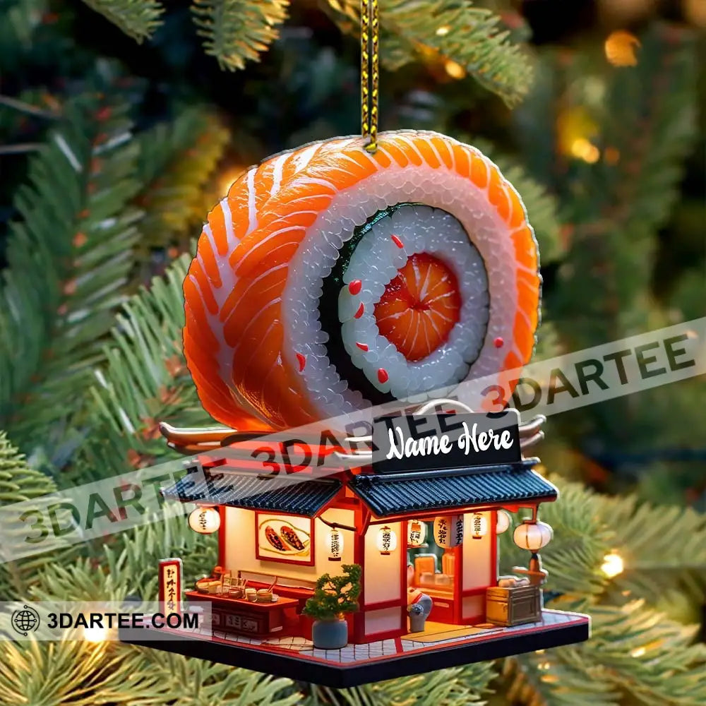 Sushi Restaurant Home Decor Christmas Ornament Personalized Ornament Ornament