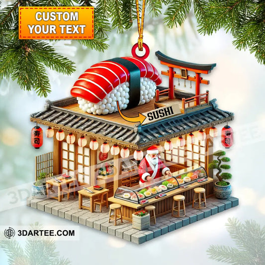 Sushi Shop Home Decor Christmas Ornament Personalized Ornament 3.54’’ / 1 Ornament Ornament
